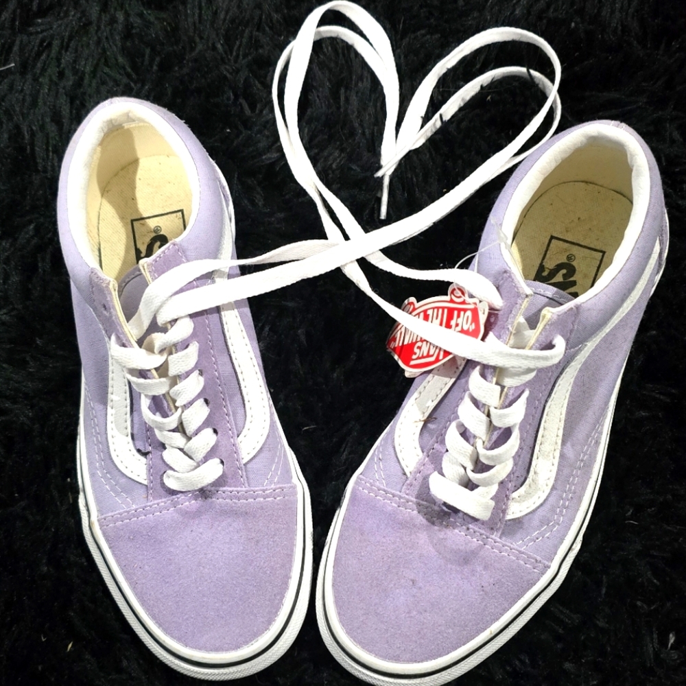 Purple suede sk8 high vans